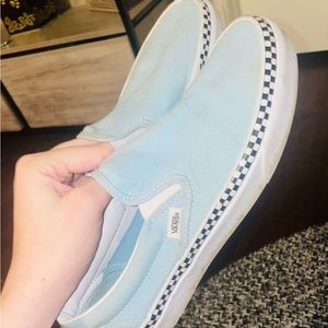 Blue Checkered Vans